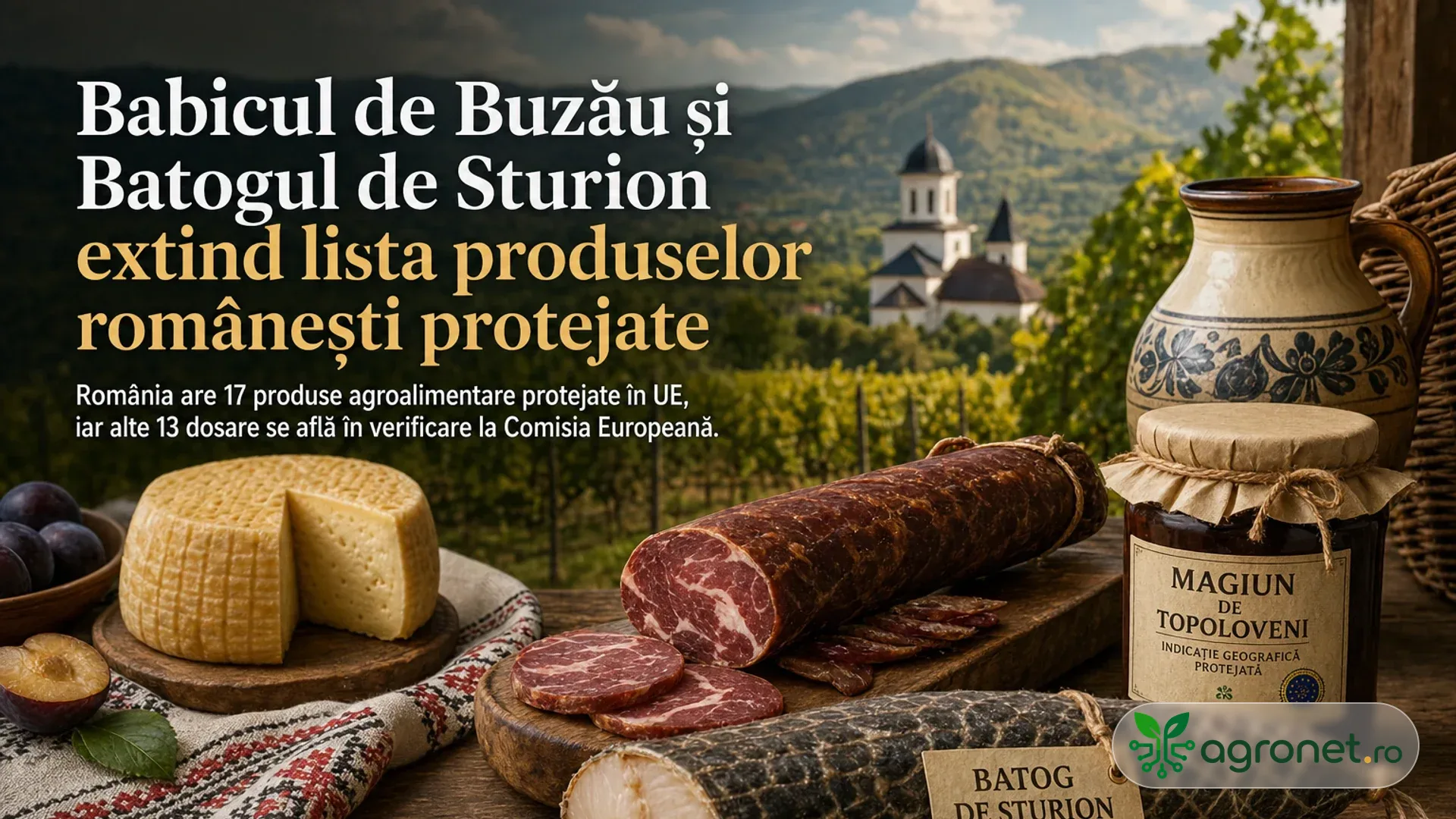 Babicul de Buzău și Batogul de Sturion extind lista produselor românești protejate