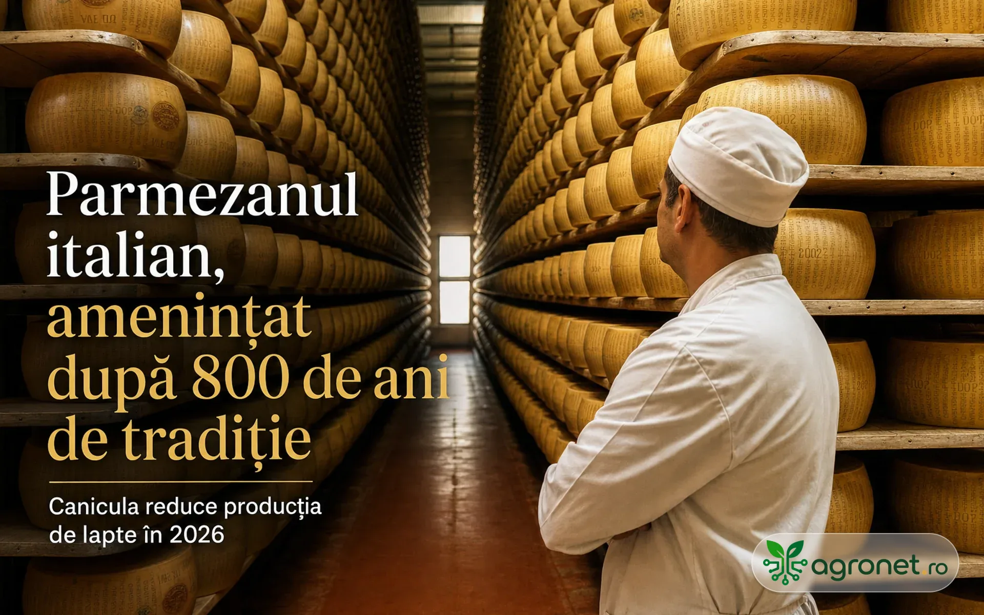 Parmezanul italian, amenințat după 800 de ani de tradiție - Canicula reduce producția de lapte în 2026