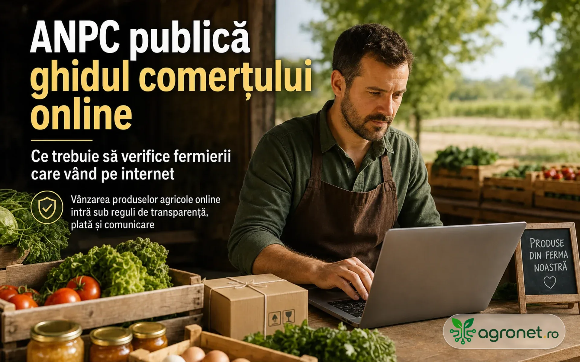 ANPC publică ghidul comerțului online – Ce trebuie să verifice fermierii care vând pe internet