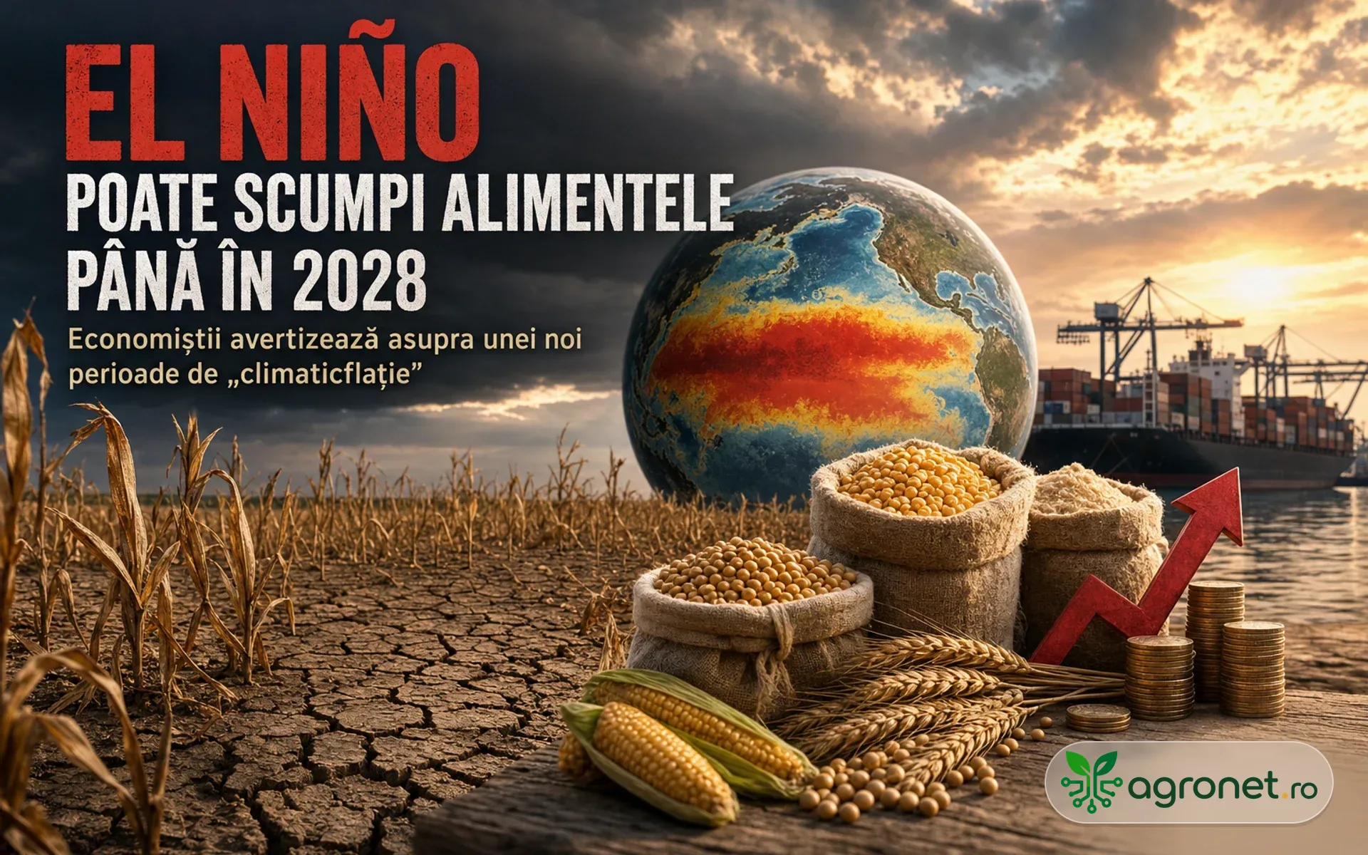 El Niño poate împinge prețurile alimentelor în sus până în 2028 - Economiștii avertizează asupra unei noi perioade de „climaticflație”