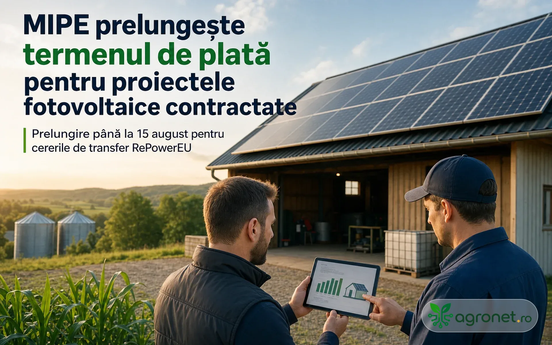 MIPE prelungește termenul de plată pentru proiectele fotovoltaice deja contractate