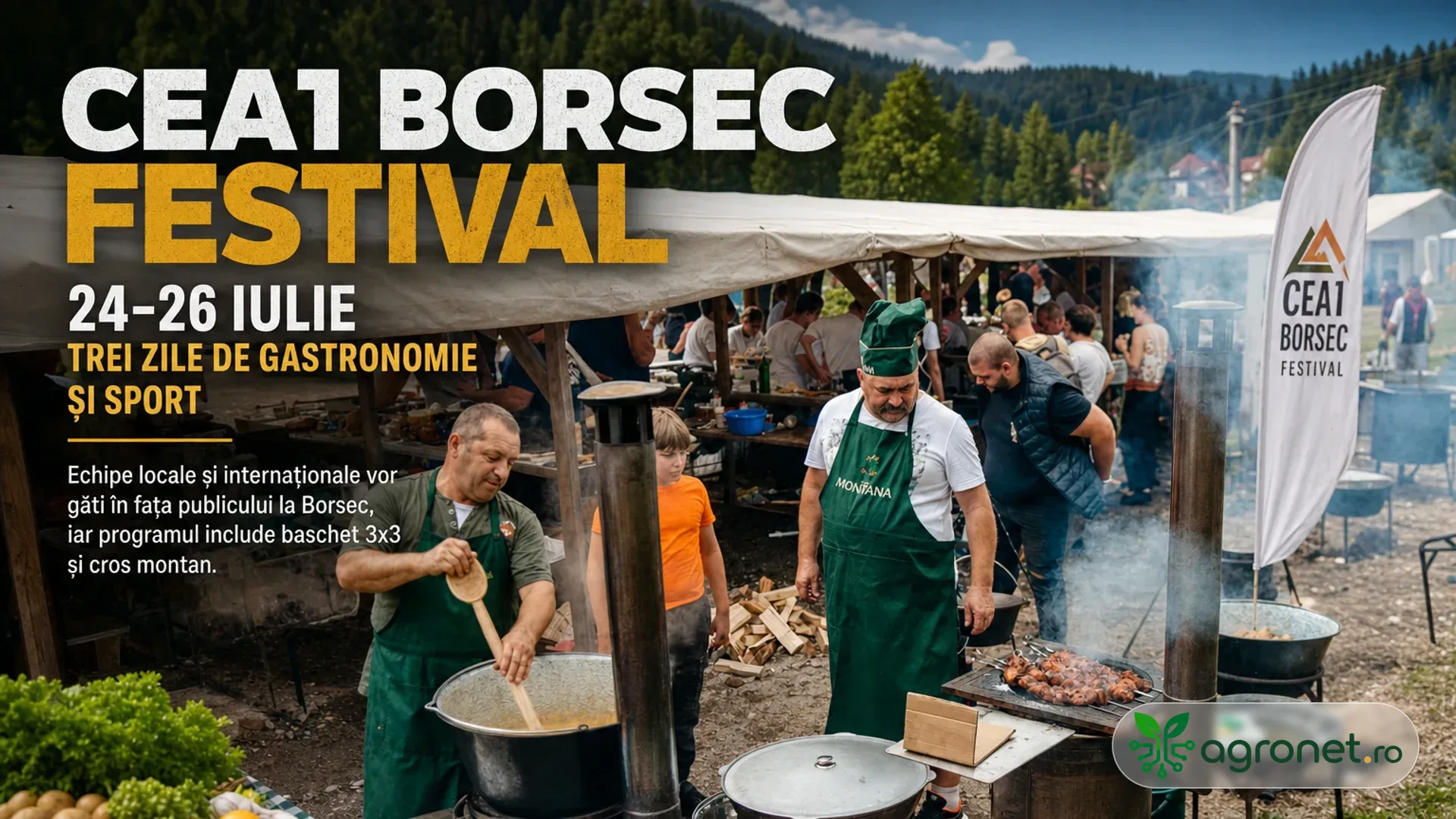 Cea1 Borsec Festival are loc între 24 și 26 iulie – Trei zile de gastronomie și sport