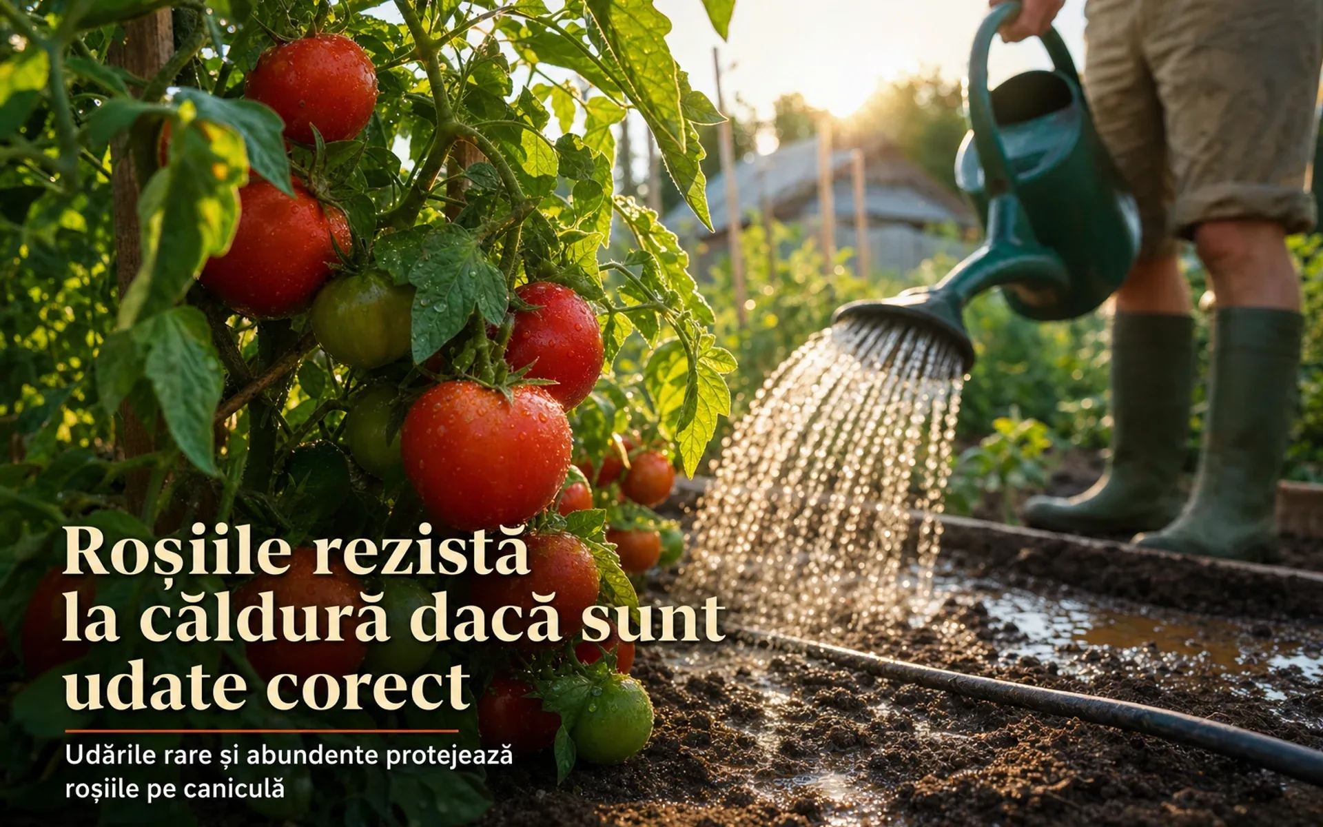 Roșiile rezistă mai bine la căldură dacă sunt udate corect - Greșelile care slăbesc plantele